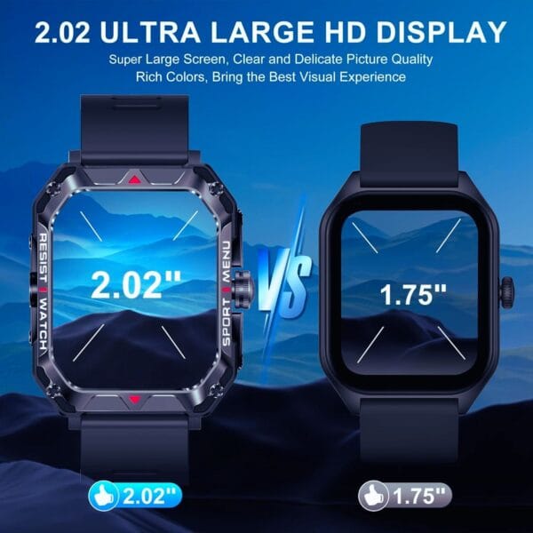 Smart Watches for Men Women with Call, Ultra Thin 2.02 in HD Touch Screen 2 - Way Of Buy
