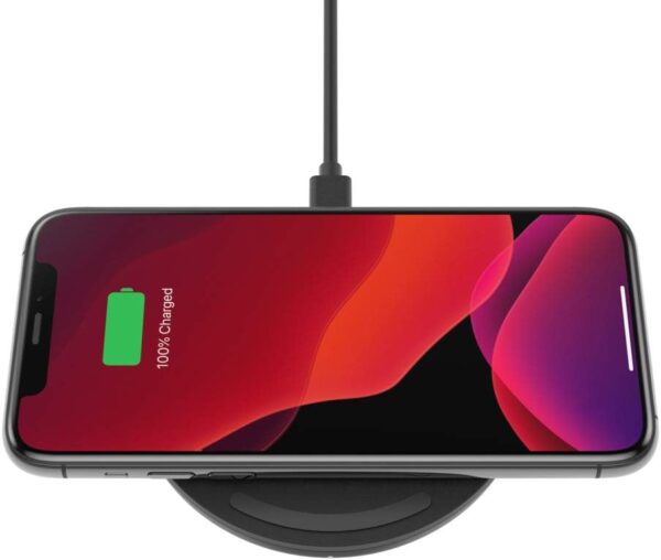 Belkin Quick Charge Wireless Charging Pad - 10W Qi-Certified Charger Pad for Apple iPhone, Samsung Galaxy, Pixel, Airpods Pro & More