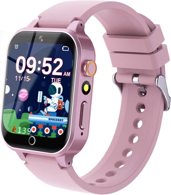 Kids Smart Watch Gift for Girls, Games HD Touch Screen Watches with Video Camera Music Player Pedometer Flashlight