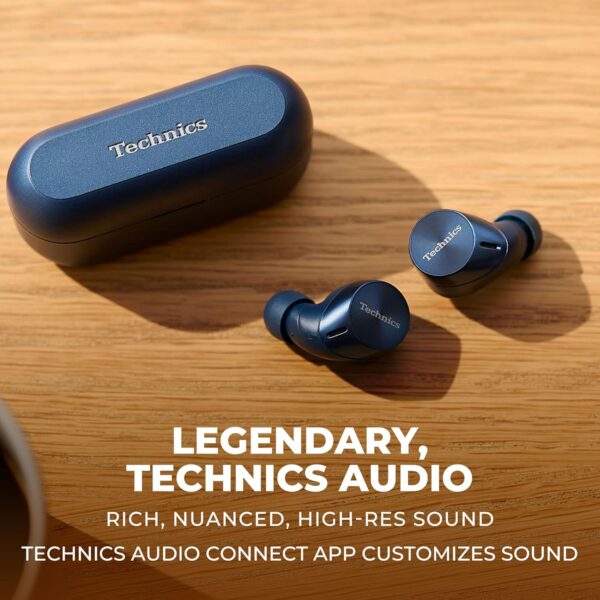 Technics HiFi True Wireless Multipoint Bluetooth Earbuds - LDAC Compatible - EAH-AZ60M2-A