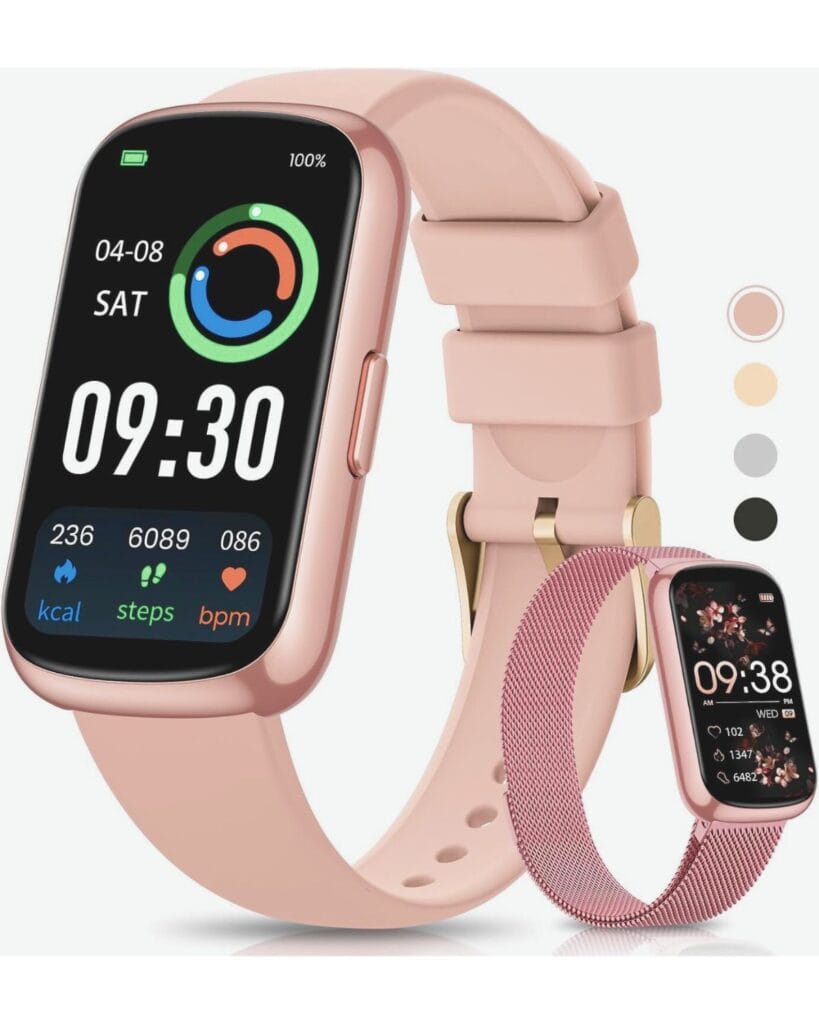 AKUMAKA Smart Watches for Women Men with Heart Rate Monitor Blood Oxygen Sleep Tracker - Way Of Buy